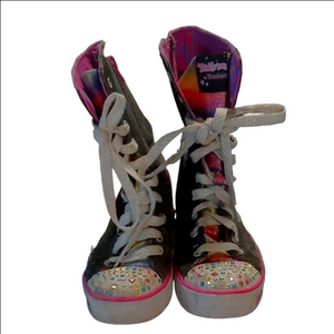 Colorful High-Top Sneaker " Twinkle toes" Skechers Child Size 3